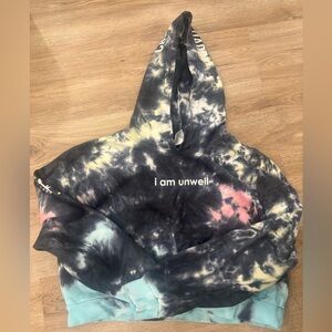 I Am Unwell” Tie-Dye Hoodie – Call Her Daddy Graphic Sweatshirt XL